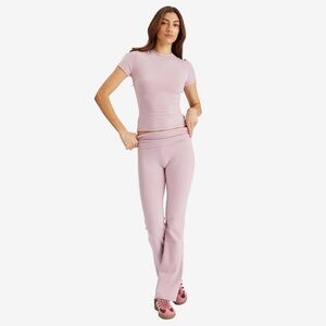 SKIMS cotton jersey set Dusk pink S Small